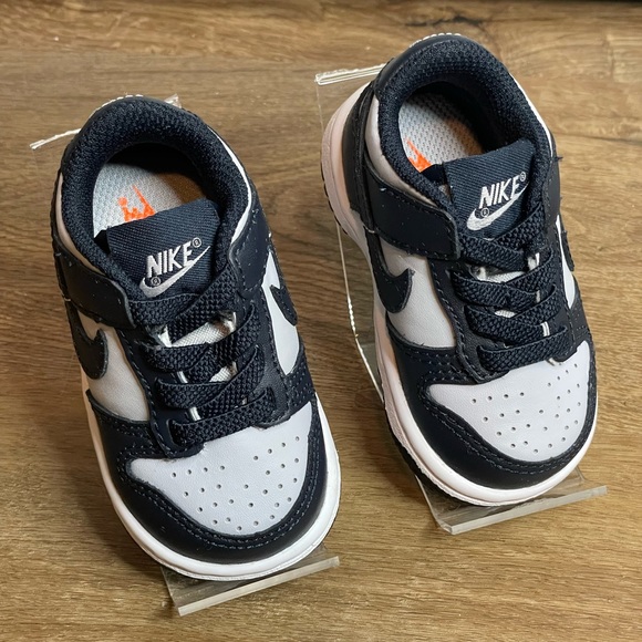 New With No Box Nike Dunk Low TDE Georgetown Grey/Navy Size 3C - Picture 2 of 10